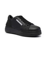 Dsquared2 Black Leather Sneakers - Men - Piano Luigi