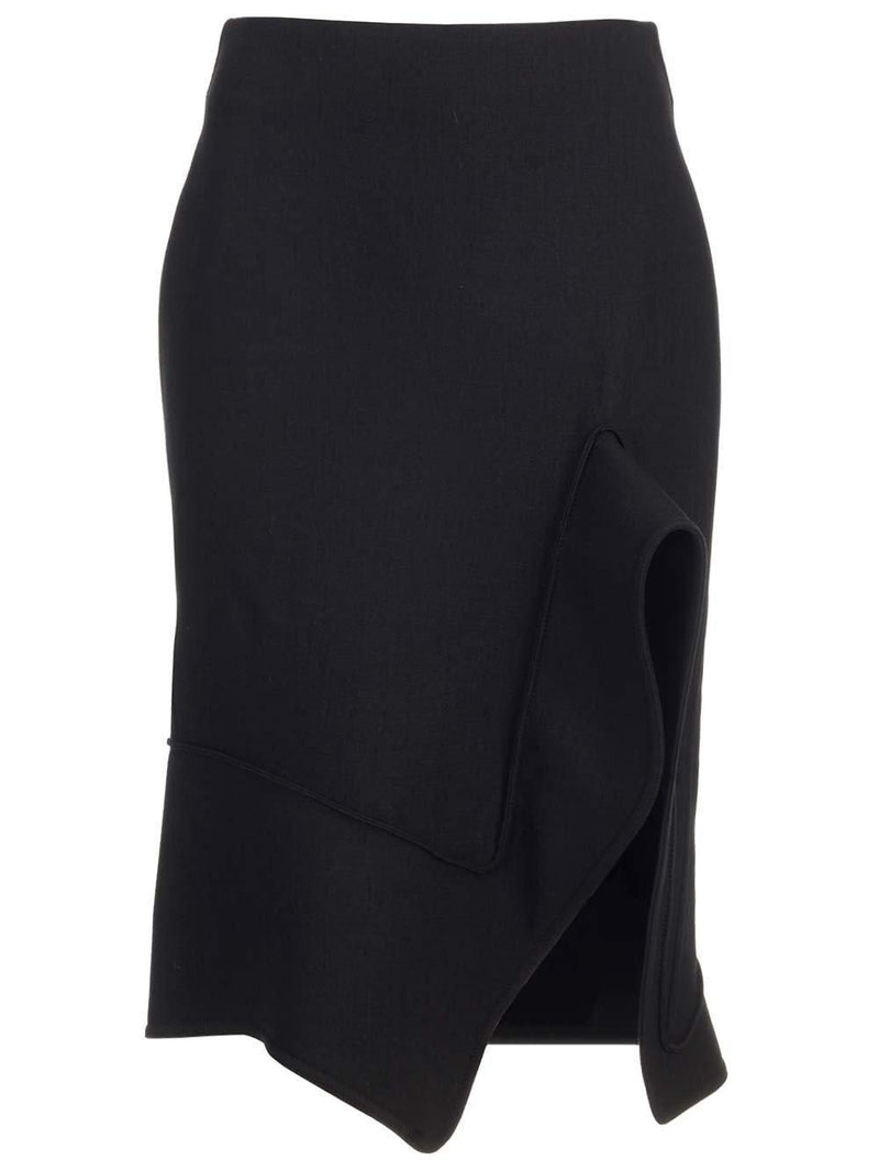 Bottega Veneta Structured Midi Skirt - Women - Piano Luigi