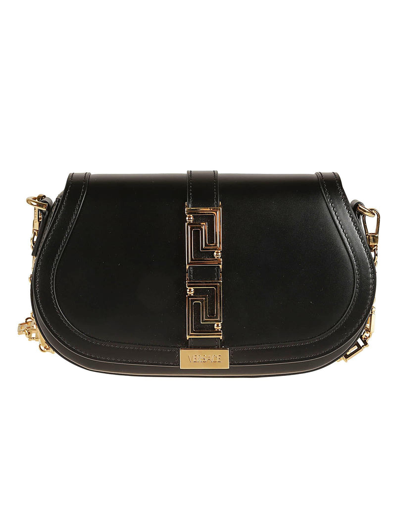 Versace Logo Chain Shoulder Bag - Women - Piano Luigi