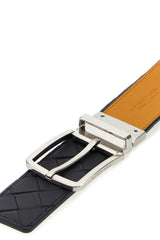 Bottega Veneta Black Leather Belt - Men - Piano Luigi