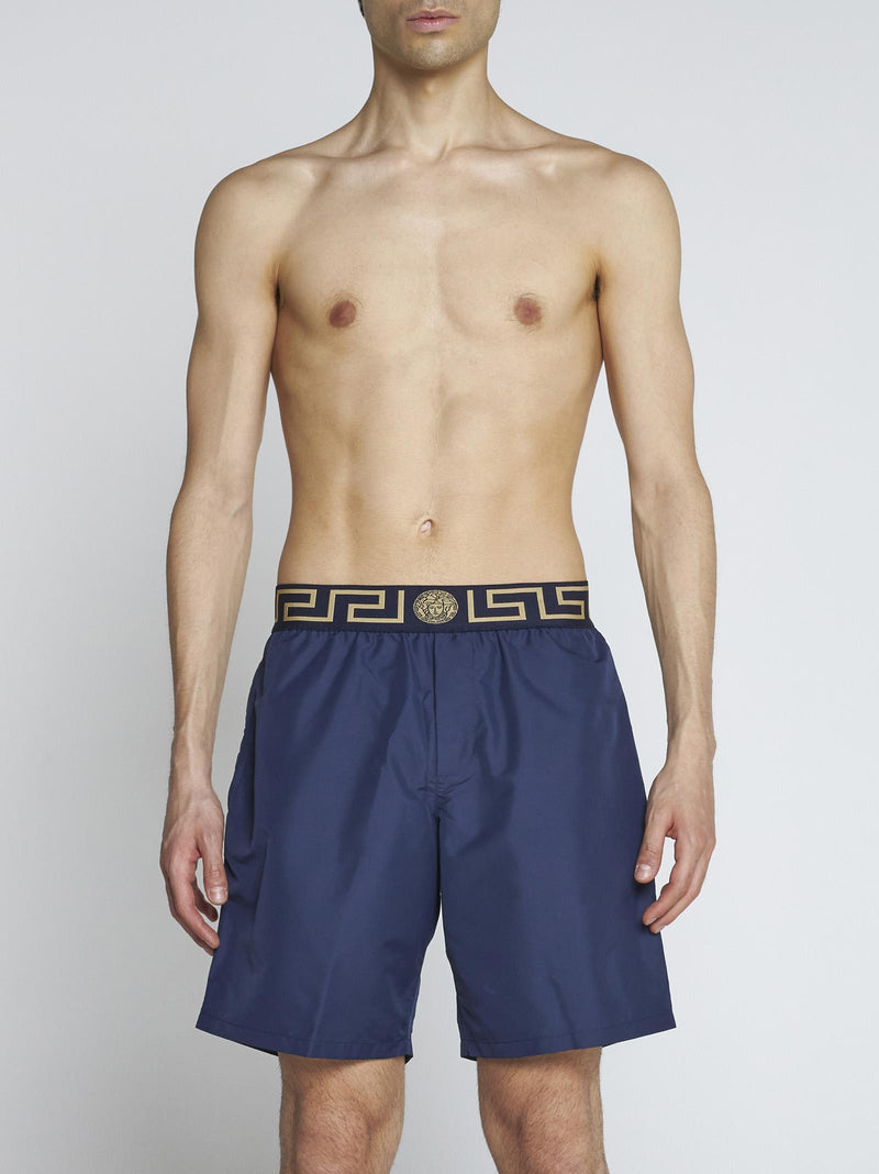 Versace Greca And Medusa Swim Shorts - Men - Piano Luigi