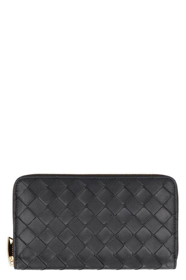 Bottega Veneta Leather Zip-around Wallet - Women - Piano Luigi