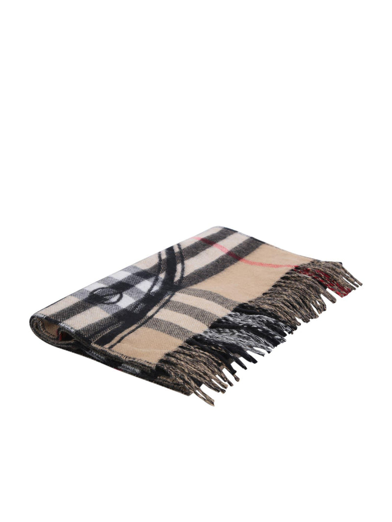 Burberry Check Print Multicolor Cashmere Scarf - Women - Piano Luigi