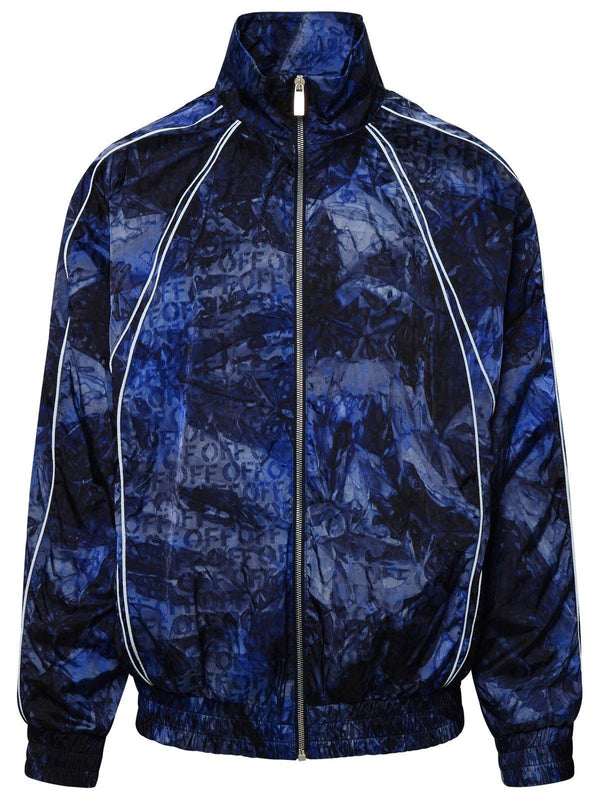 Off-White Off White Crinkled Zip-up Windbreaker Jacket - Men - Piano Luigi