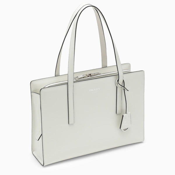 Prada Re-edition 1995 Medium Bag In White Brushed Leather - Women - Piano Luigi