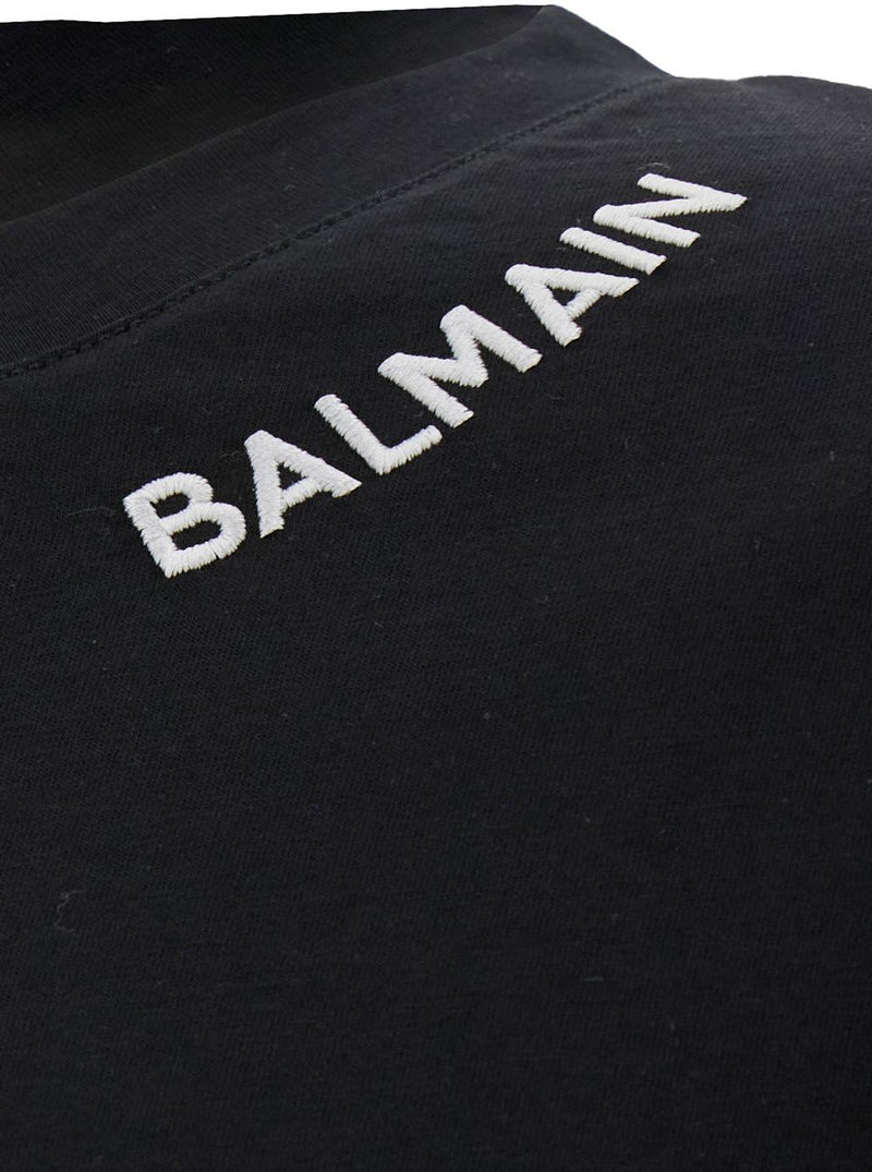 Balmain Stitch Collar T-shirt - Straight - Men - Piano Luigi