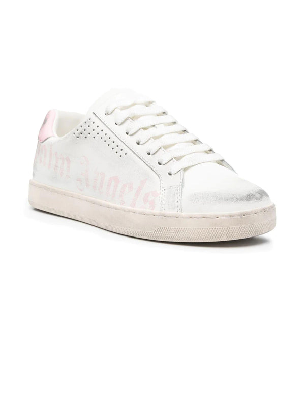 Palm Angels Logo Printed Distressed Lace-up Sneakers - Women - Piano Luigi