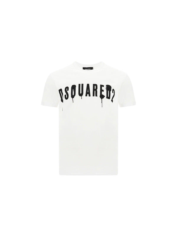 Dsquared2 Spray Logo Print T-shirt - Men - Piano Luigi