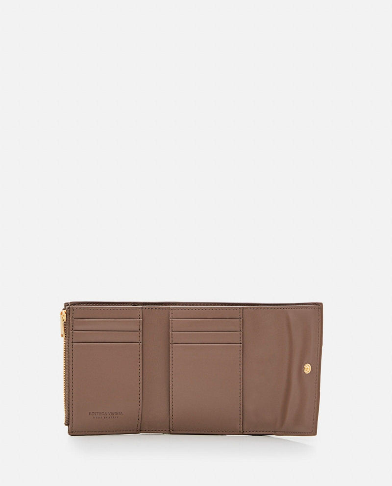 Bottega Veneta Tri-fold Leather Wallet - Women - Piano Luigi