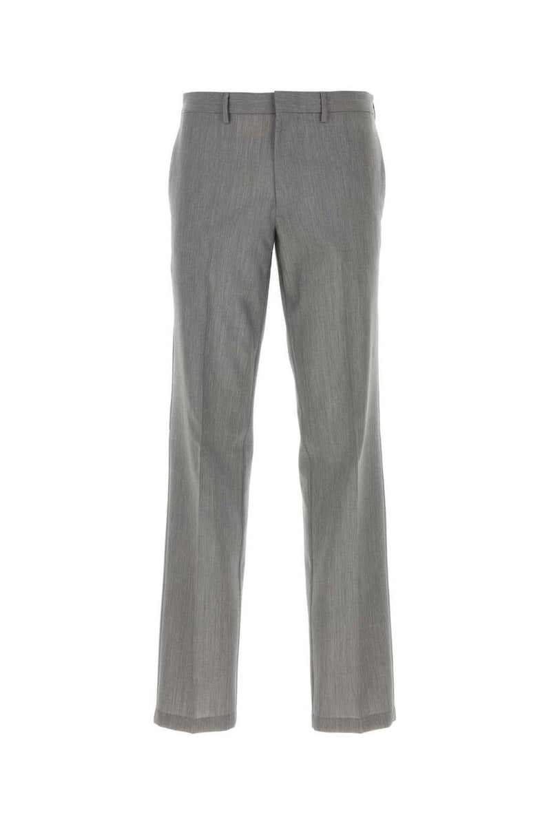 Prada Mid-rise Triangle-logo Tailored Trousers - Men - Piano Luigi