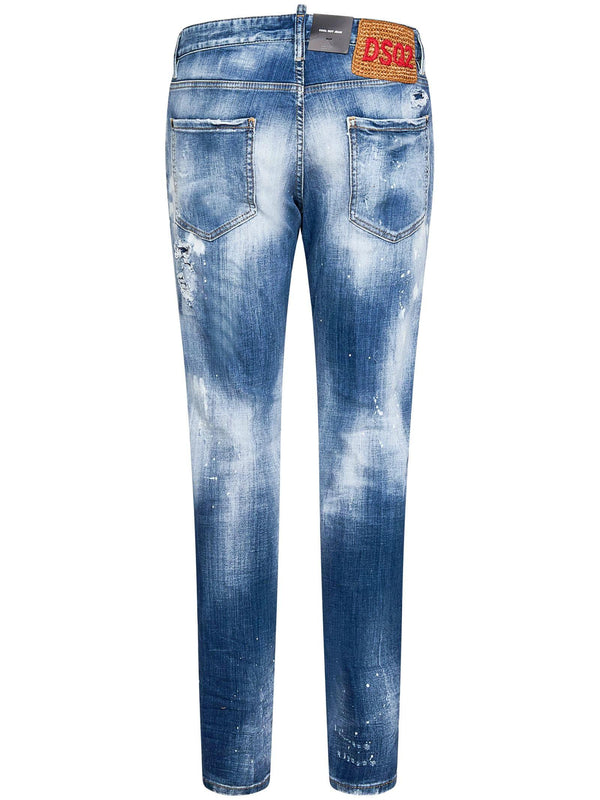 Dsquared2 Logo Patch Skinny Jeans - Men - Piano Luigi