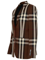 Burberry Checked Tailored Blazer - Women - Piano Luigi