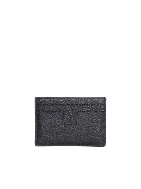 Tom Ford T Line Black Cardholder - Men - Piano Luigi