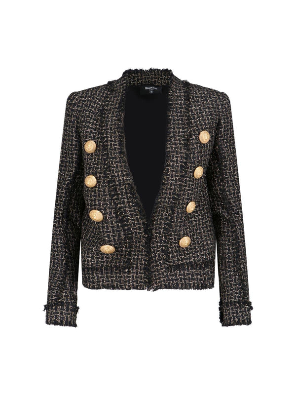 Balmain Jacket In Lurex Tweed - Women - Piano Luigi