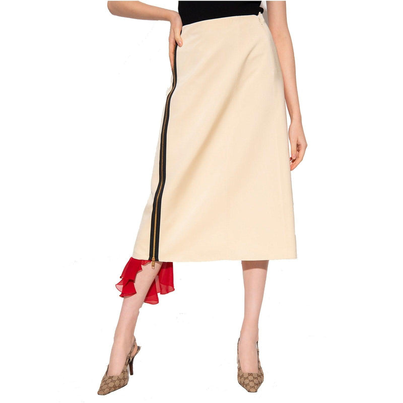 Gucci Silk Viscose Faille Skirt - Women - Piano Luigi