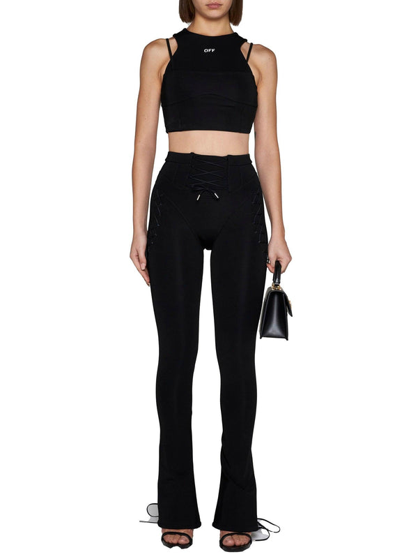 Off-White Nylon Pants - Women - Piano Luigi