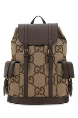 Gucci Multicolor Jumbo Gg Fabric And Leather Backpack - Men - Piano Luigi