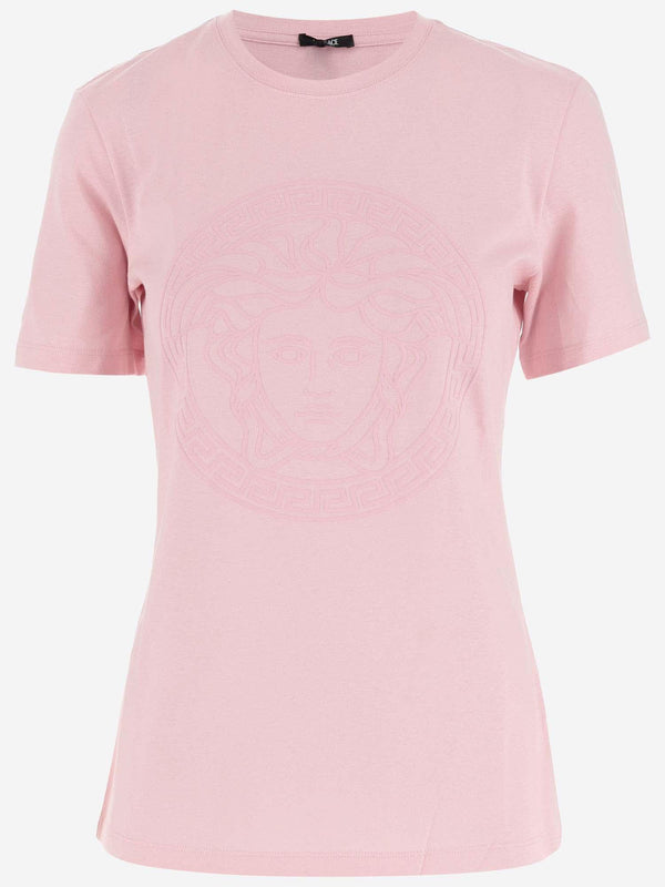 Versace Cotton T-shirt With Logo - Women - Piano Luigi