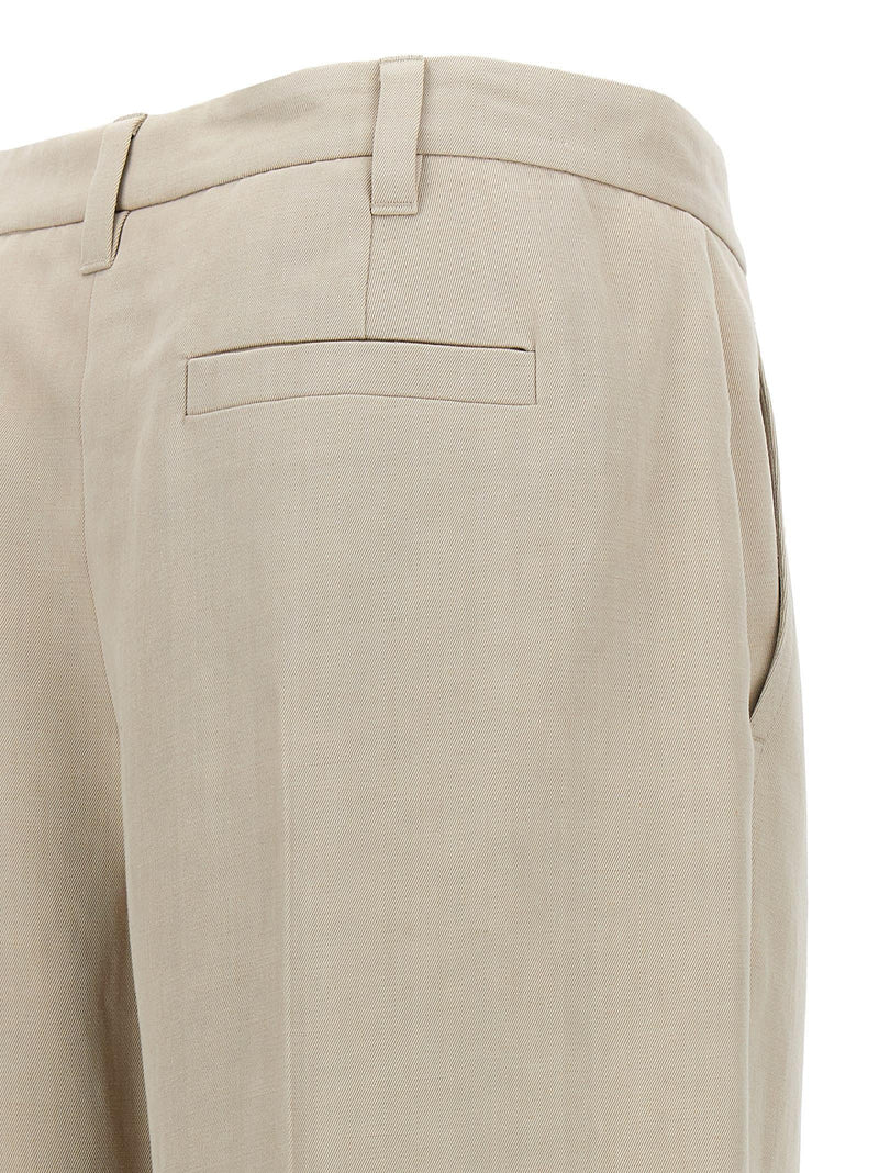 Brunello Cucinelli Pants With Front Pleats - Women - Piano Luigi