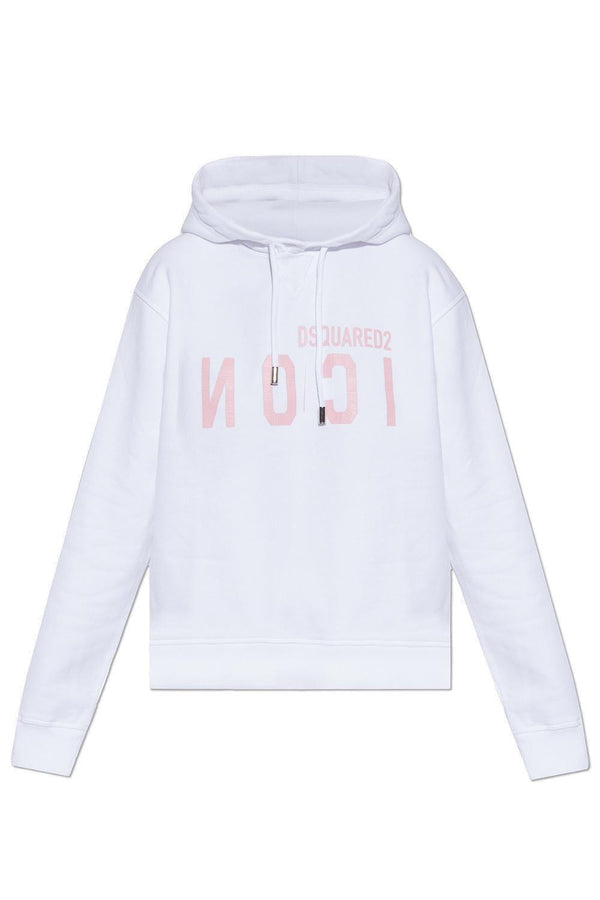 Dsquared2 Icon-printed Drawstring Hoodie - Women - Piano Luigi