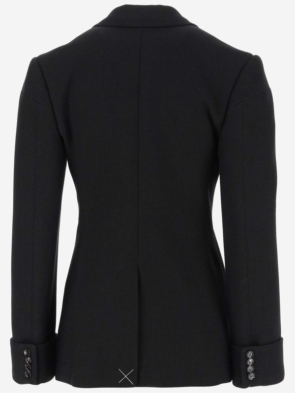 Bottega Veneta Structured Cotton Jacket - Women - Piano Luigi