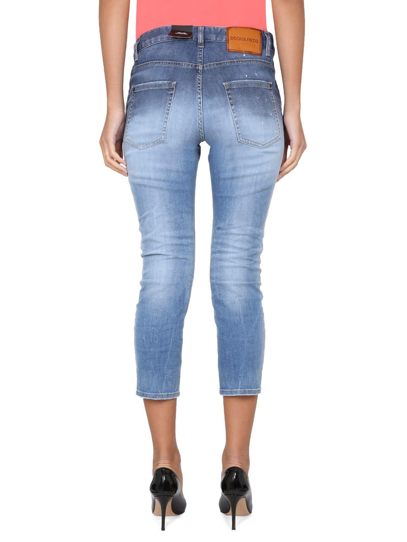 Dsquared2 High-waist Cropped Skinny Jeans - Women - Piano Luigi