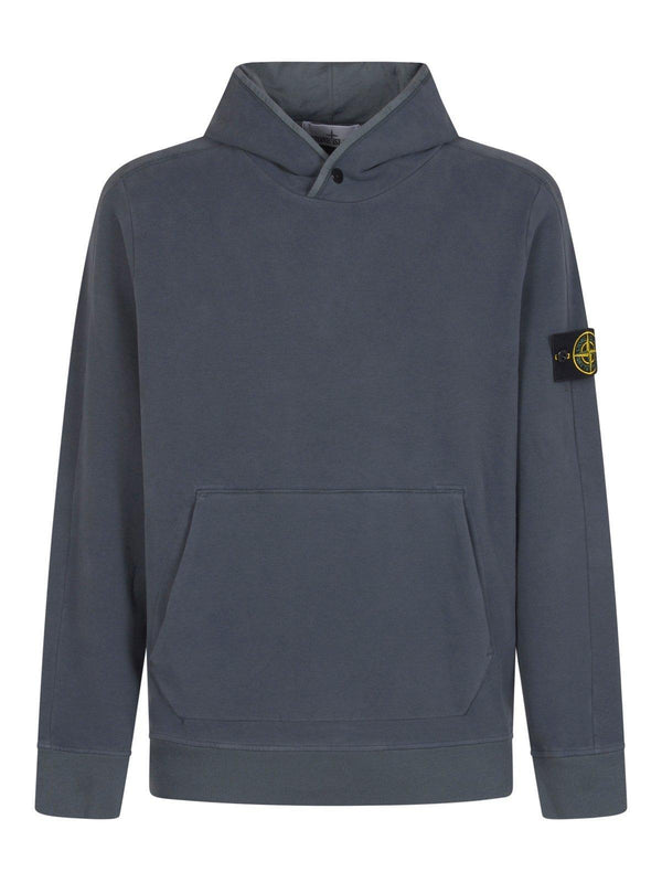 Stone Island Compass Patch Long-sleeved Hoodie - Men