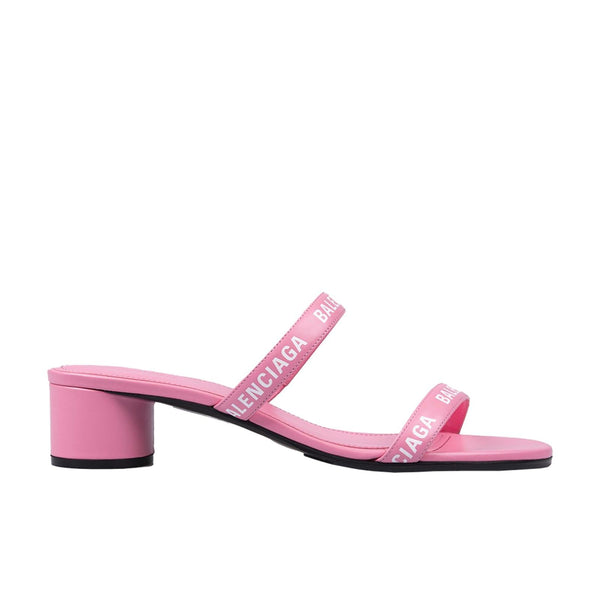 Balenciaga Logo Leather Sandals - Women - Piano Luigi