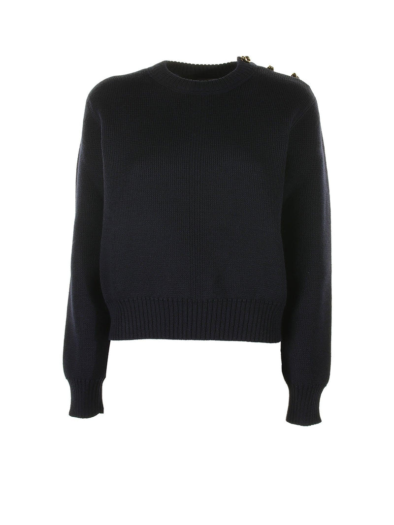 Bottega Veneta Wool Sweater With Metal Knot Buttons - Women - Piano Luigi