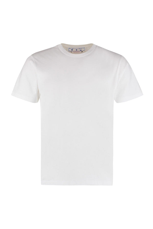 Off-White Set Of Three Cotton T-shirts - Men