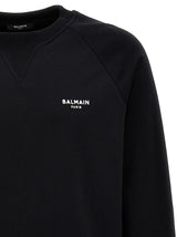 Balmain Flocked Logo Sweatshirt - Men - Piano Luigi