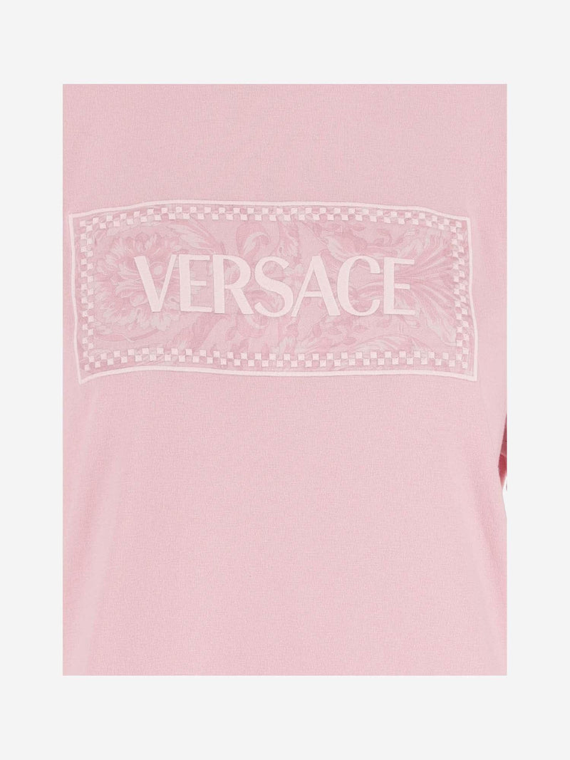 Versace Cotton T-shirt With Logo - Women - Piano Luigi