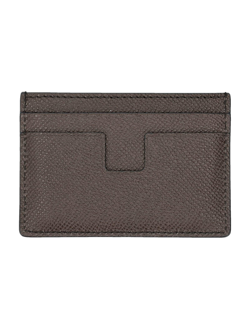 Tom Ford Small Grain Leather Cardholder - Men - Piano Luigi