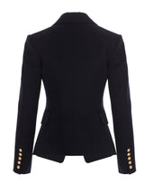 Balmain Wool Single Breast Blazer Jacket - Women - Piano Luigi