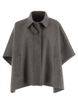 Brunello Cucinelli Cashmere Cape With Shiny Details - Women - Piano Luigi