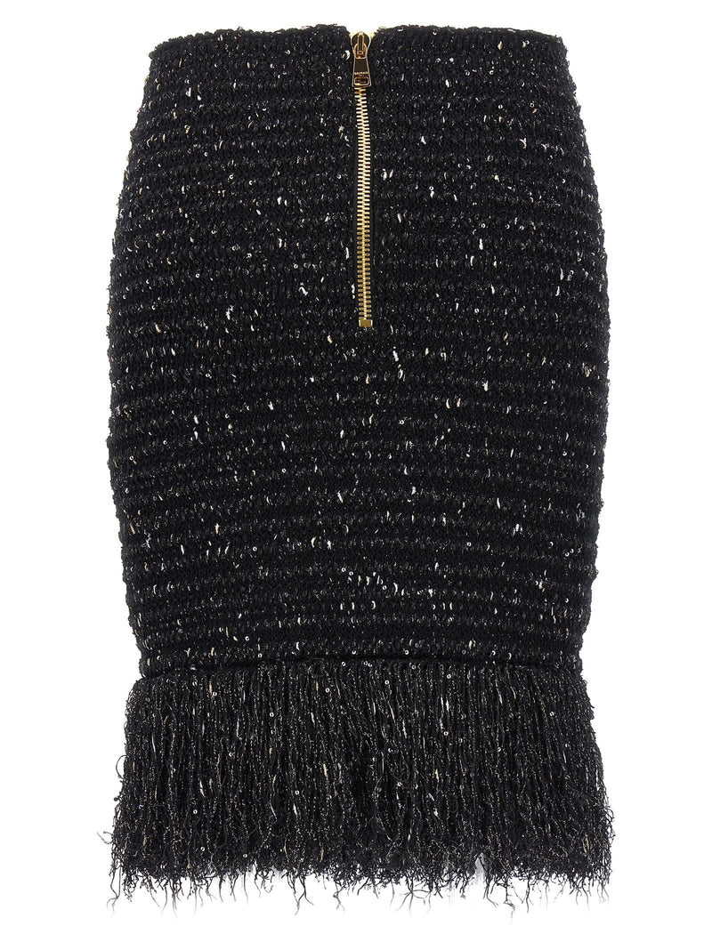 Balmain Tweed Skirt - Women - Piano Luigi