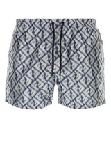 Fendi Ff Print Swim Shorts - Men - Piano Luigi