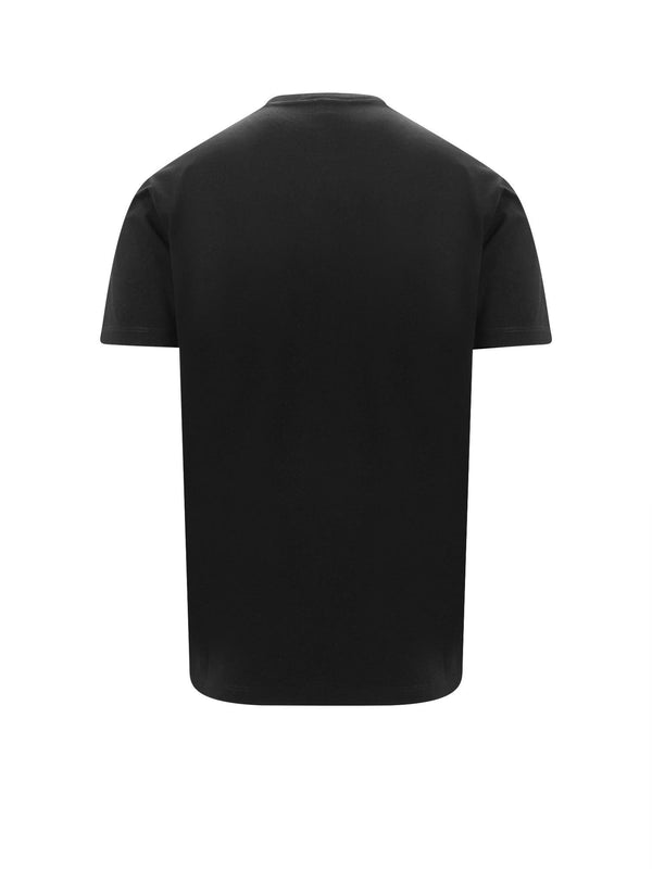 Dsquared2 Black Cotton T-shirt - Men - Piano Luigi