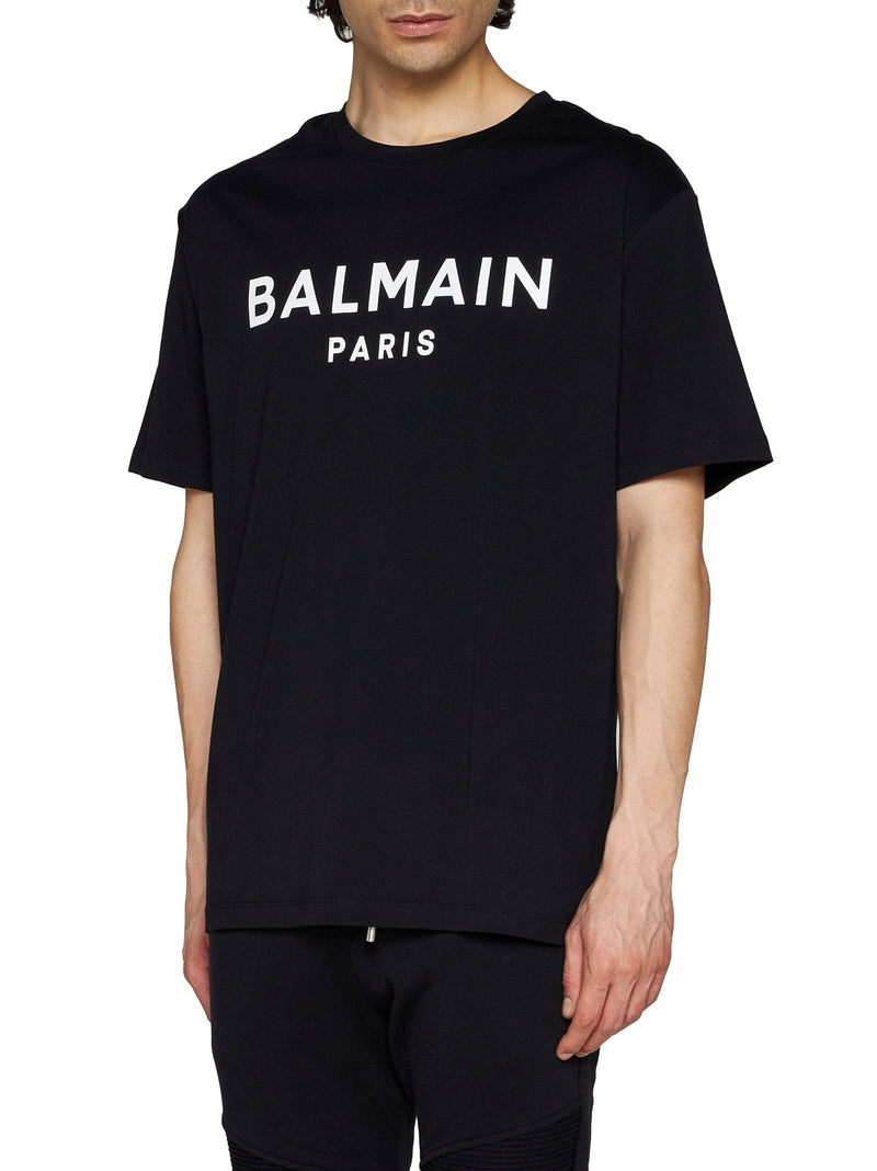 Balmain Black T-shirt With Logo - Men - Piano Luigi