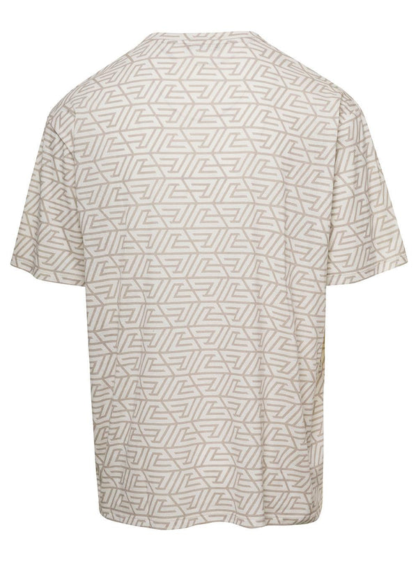 Balmain Pyramid Monogram T-shirt- Bulky Fit - Men - Piano Luigi