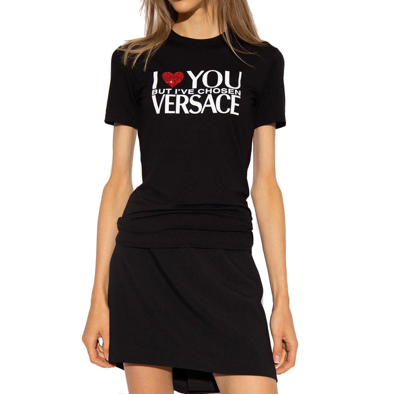 Versace Printed Logo T-shirt - Women - Piano Luigi