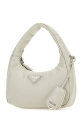 Prada Chalk Nappa Leather Mini Soft Handbag - Women - Piano Luigi