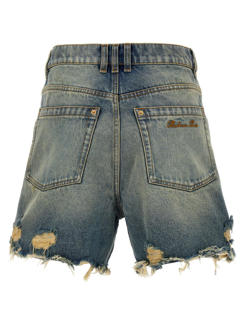 Balmain Vintage Denim Shorts - Women - Piano Luigi