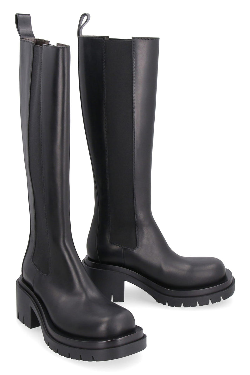 Bottega Veneta Lug Leather Boots - Women - Piano Luigi