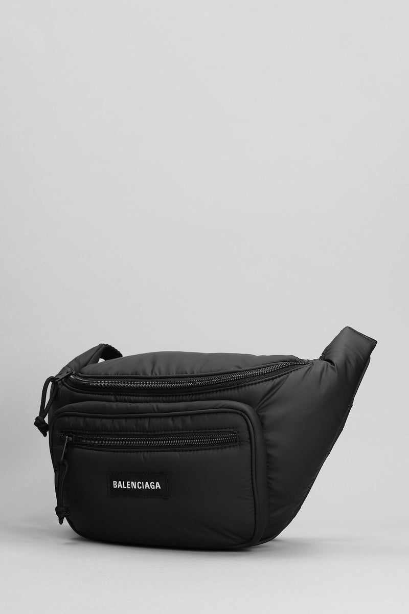 Balenciaga Pa Pu Waist Bag In Black Polyamide - Men - Piano Luigi