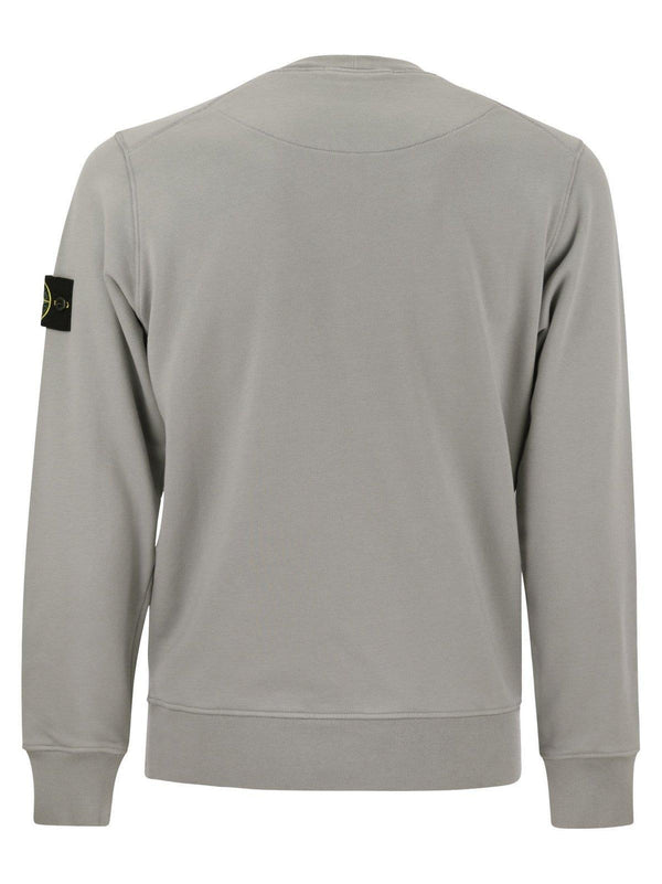 Stone Island Logo Patch Crewneck Sweatshirt - Men - Piano Luigi