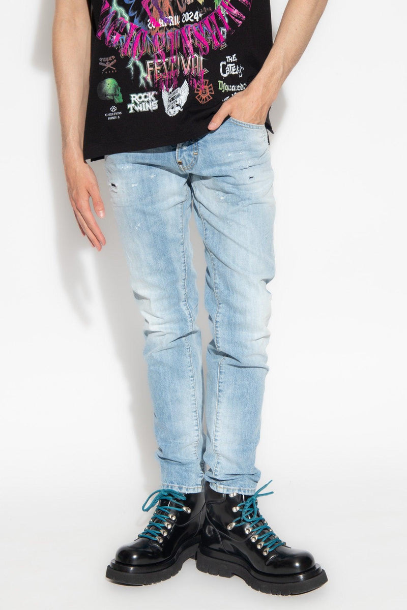 Dsquared2 Light Blue Slim-Fit Jeans - Men - Piano Luigi