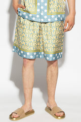 Versace Blue Silk Shorts - Men - Piano Luigi