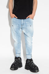 Dsquared2 Light Blue ‘Tailored Combat’ Jeans - Men - Piano Luigi