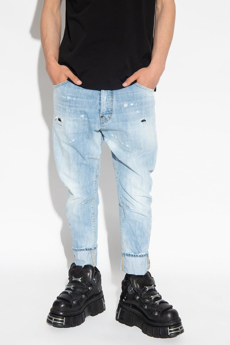 Dsquared2 Light Blue ‘Tailored Combat’ Jeans - Men - Piano Luigi